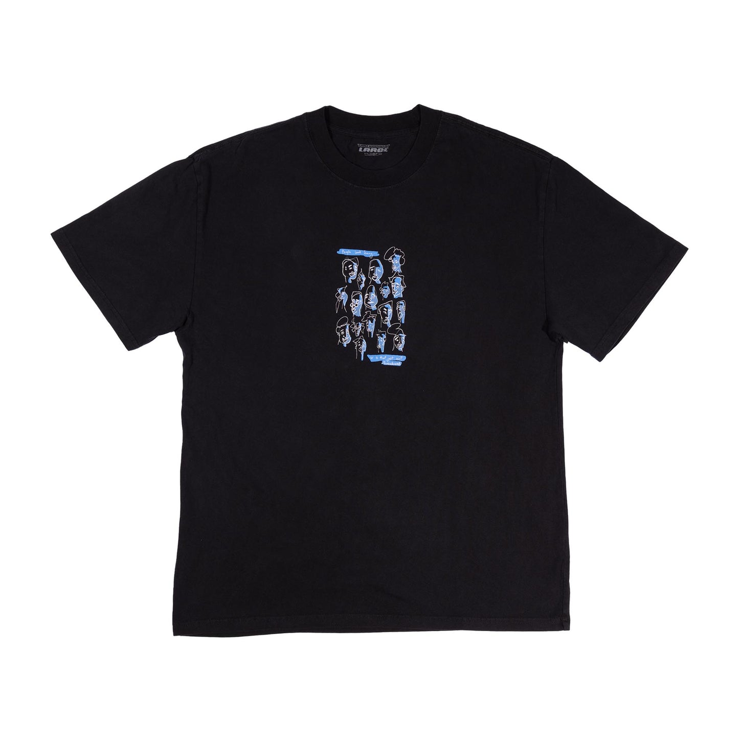 People Look Funny Tee - Faded Black