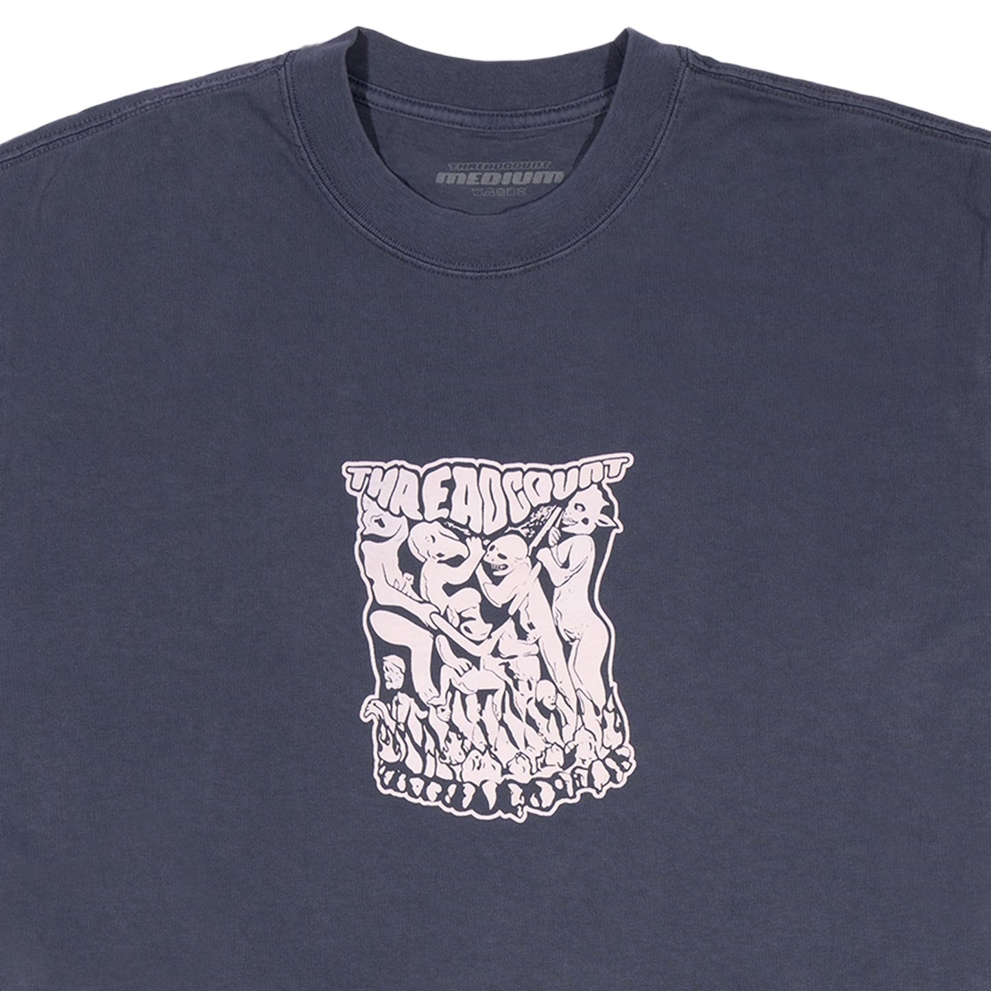 Doom Stone Tee - Faded Indigo