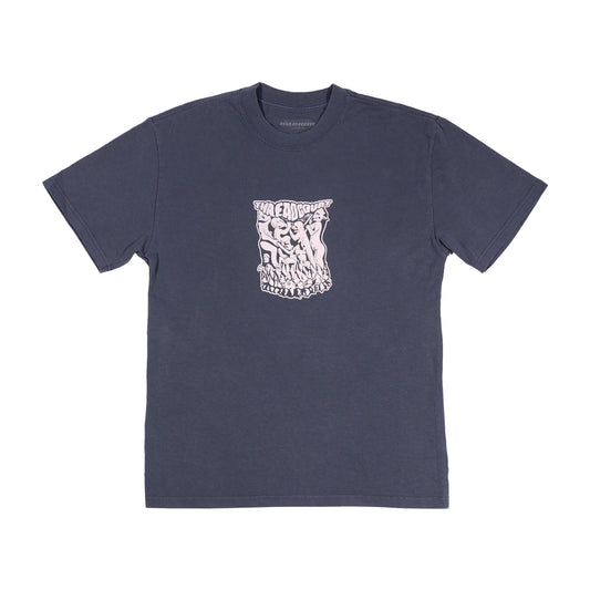 Doom Stone Tee - Faded Indigo