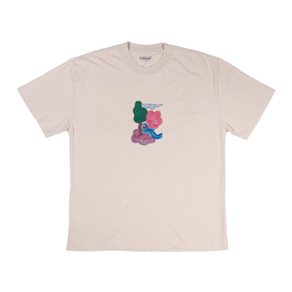 Lazy Alien Tee - Faded Bone