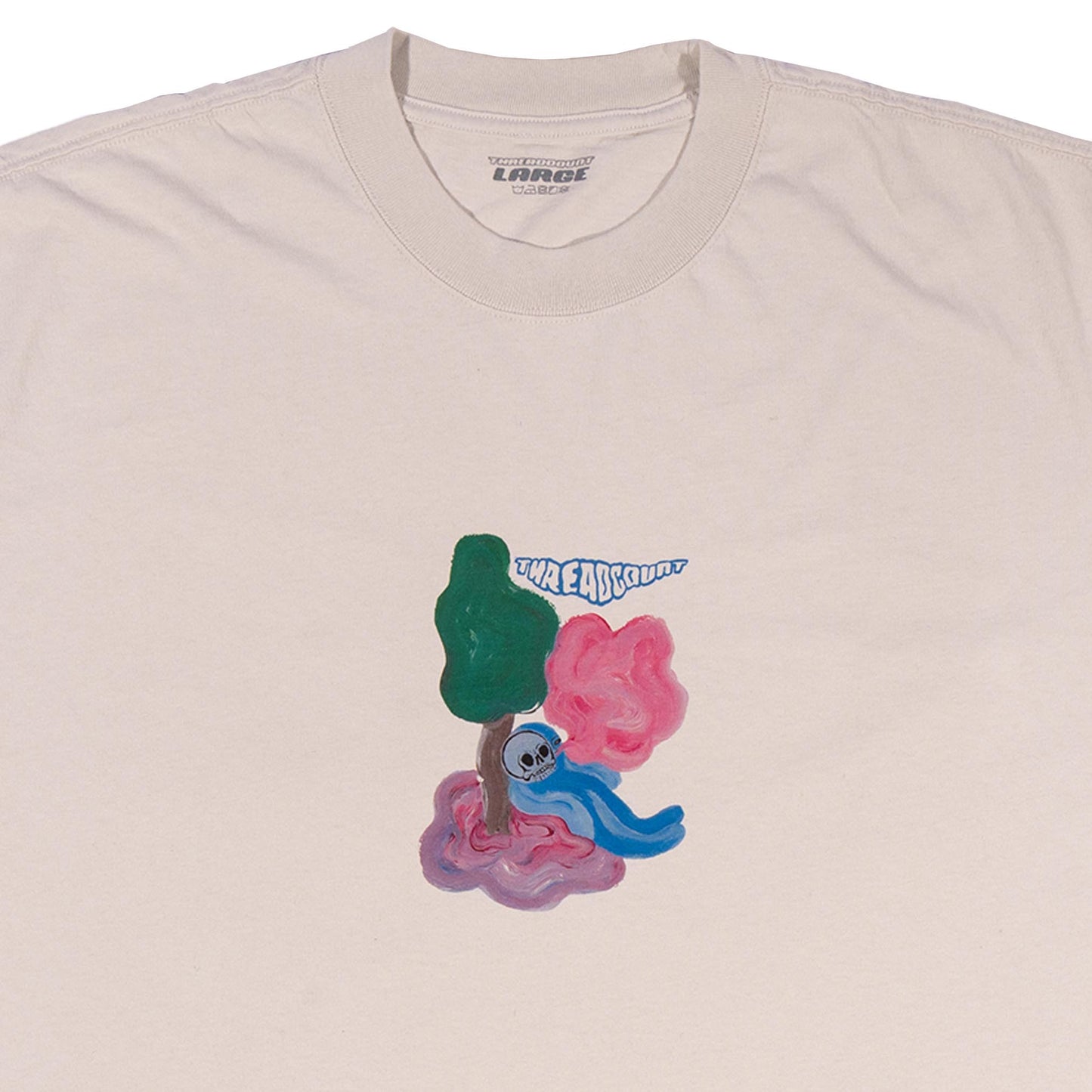 Lazy Alien Tee - Faded Bone