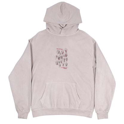 People Look Funny Hoodie - Faded Bone