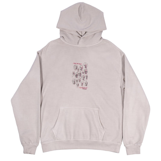 People Look Funny Hoodie - Faded Bone